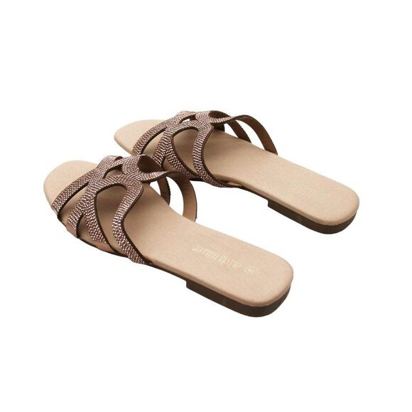 Olivia Miller Womens Falerna Strappy Slide Flat Sandals - Picture 5 of 7